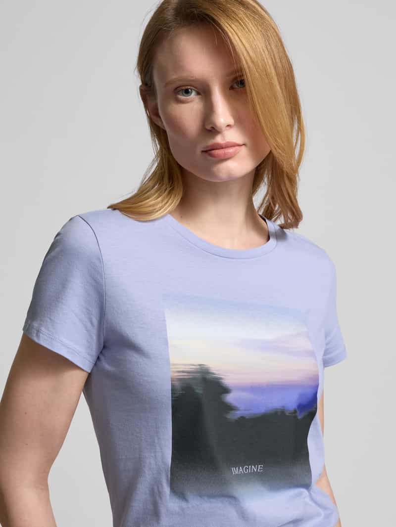 Tom Tailor Denim Regular fit T-shirt van puur katoen met fotoprint
