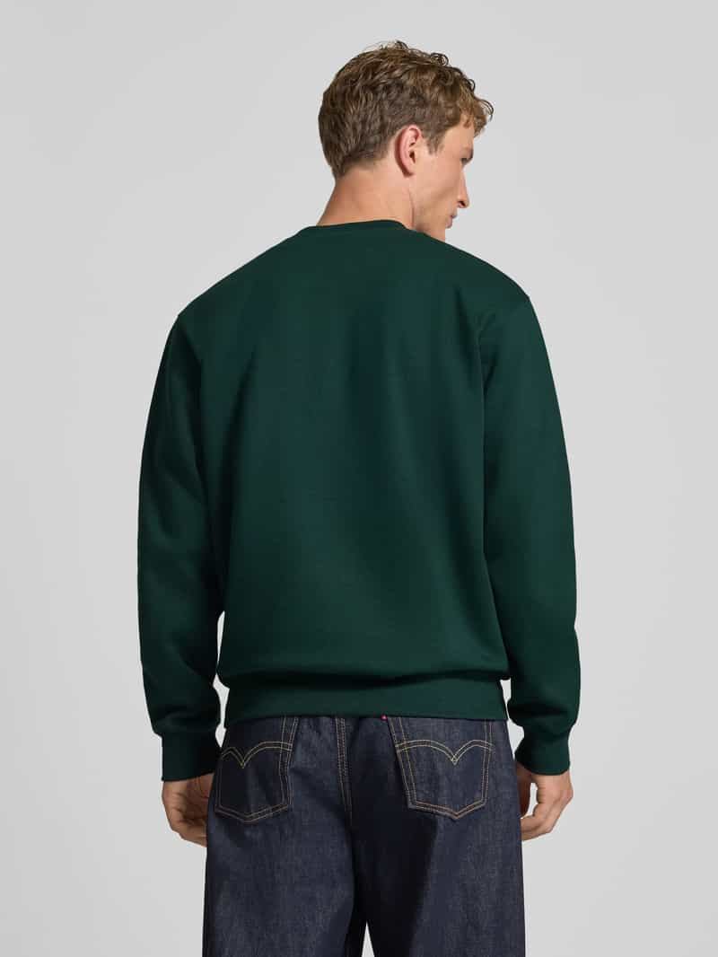 Carhartt Work In Progress Regular fit sweatshirt van katoenmix met geborduurd logo