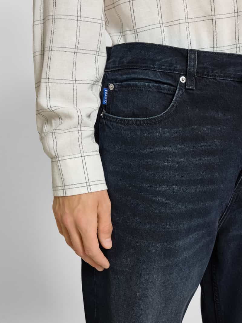 Hugo Blue Baggy fit jeans van puur katoen