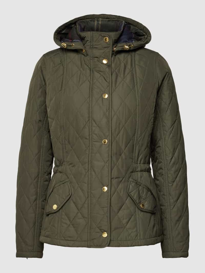 Barbour Gewatteerd jack met afneembare capuchon, model 'MILLFIRE'