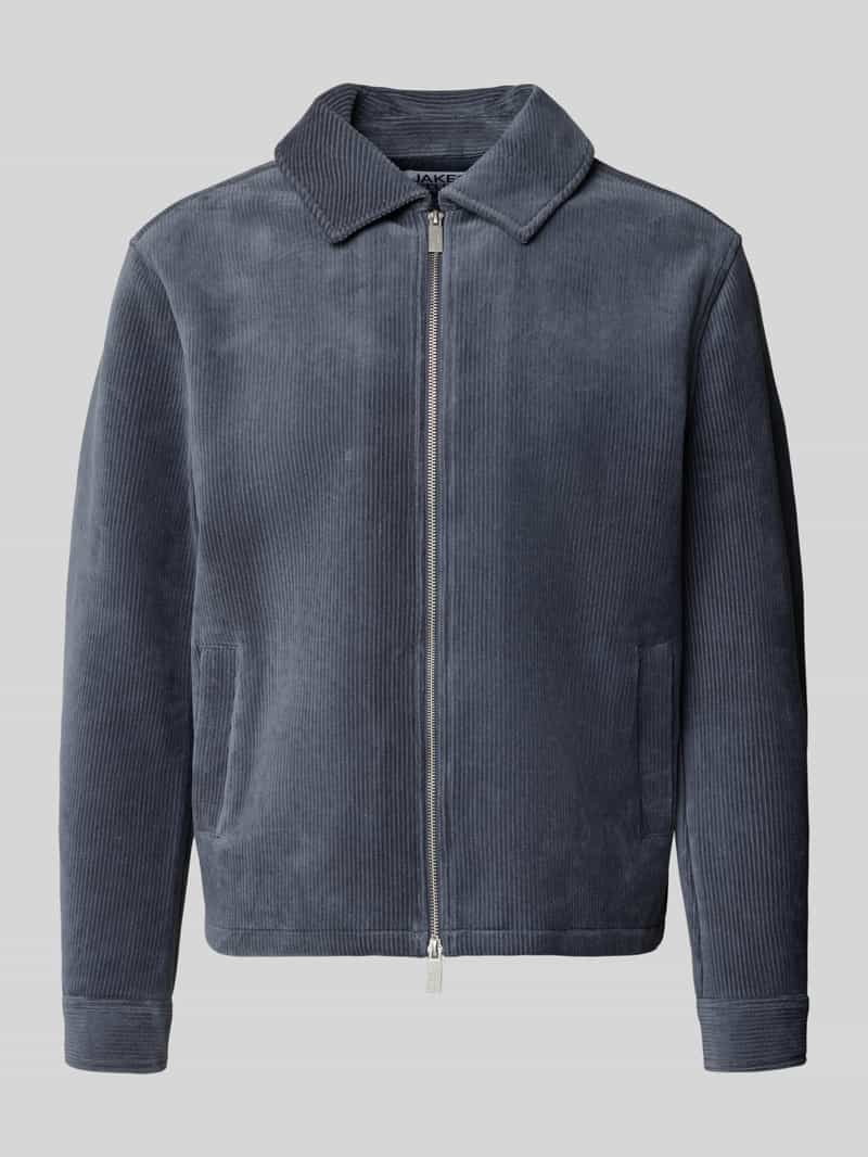 Jake*s Studio Men Regular fit overhemdjack van katoenmix met tweewegritssluiting