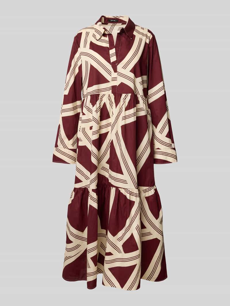 Opus Midi-jurk met tuniekkraag model 'Werano'
