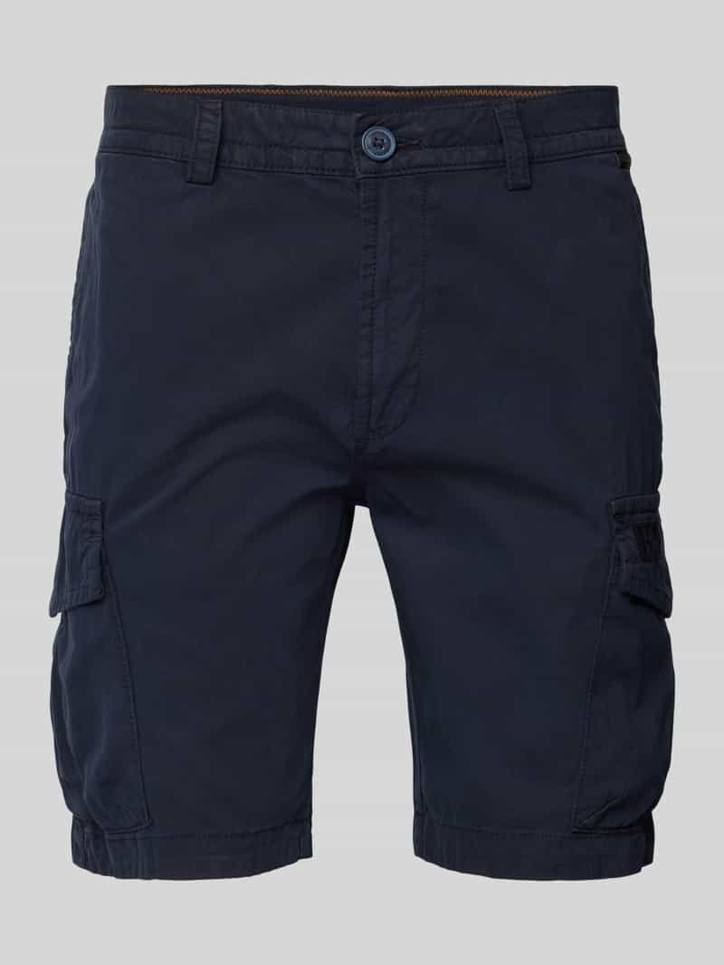 Napapijri Regular fit korte cargobroek met labeldetail model 'N-DELINE'