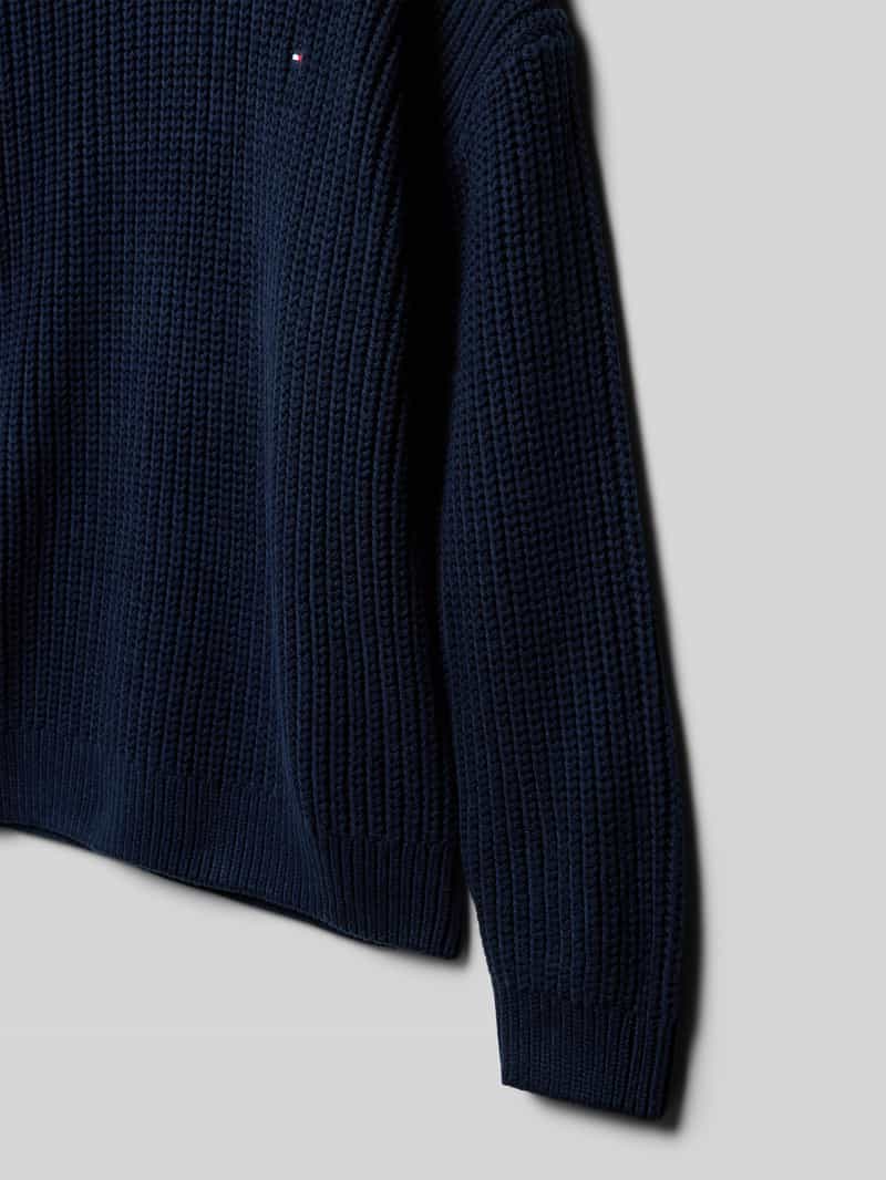 Tommy Hilfiger Kids Regular fit gebreide pullover van katoenmix
