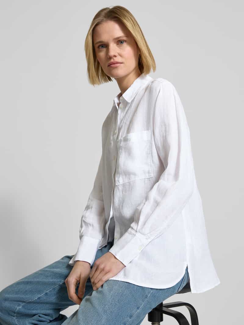 Marc O'Polo Regular fit blouse van puur linnen
