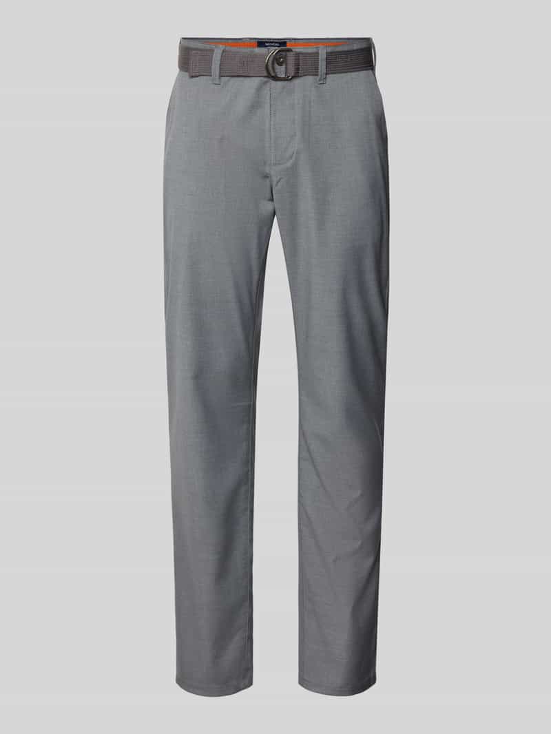 MCNEAL Slim fit pantalon met riem