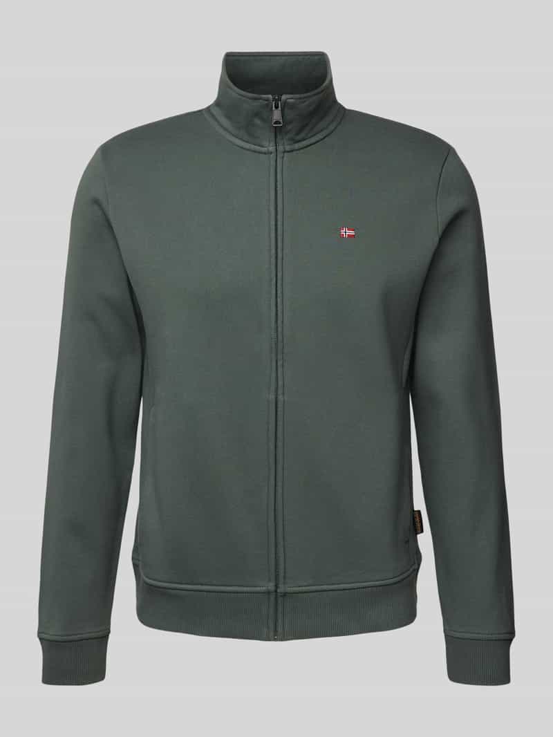 Napapijri Sweatjack met labelstitching model 'BALIS'
