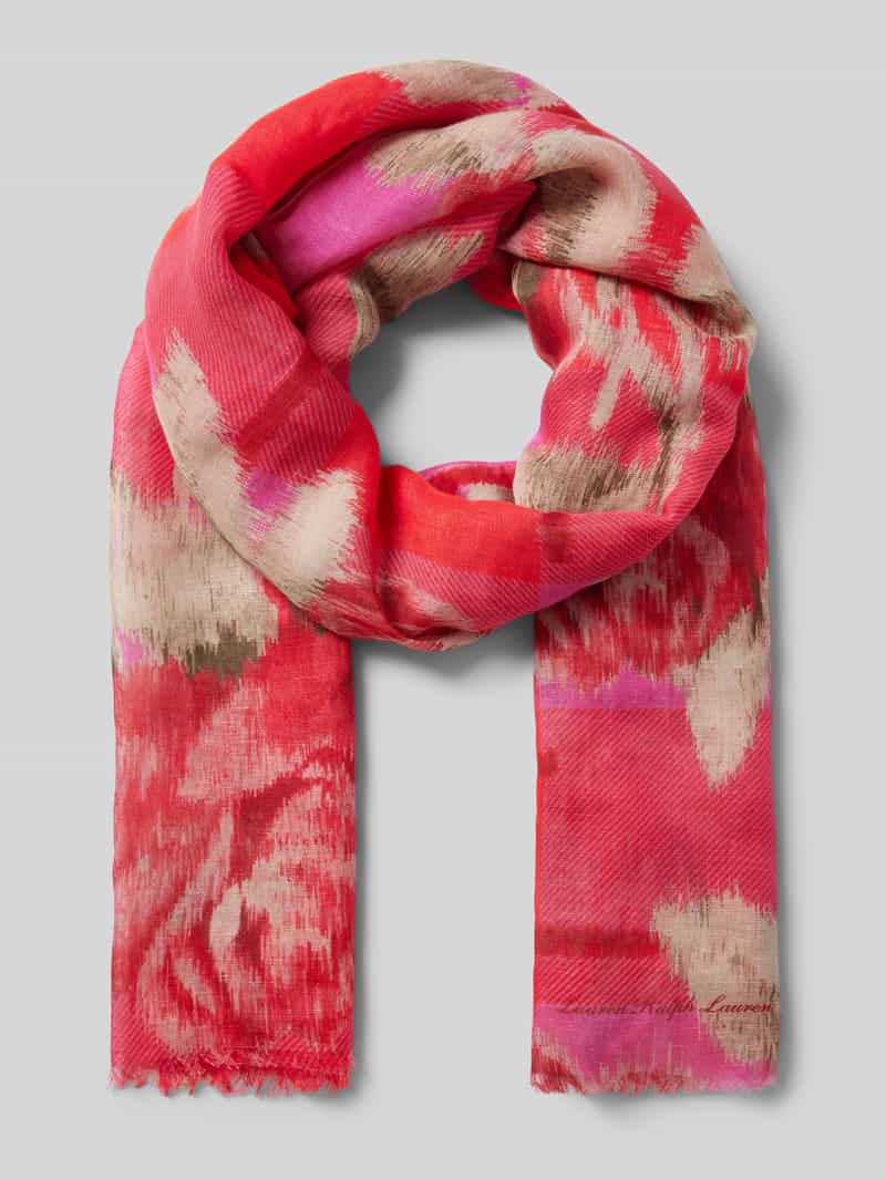 Lauren Ralph Lauren Sjaal van een mix van viscose en linnen model 'ROSE'