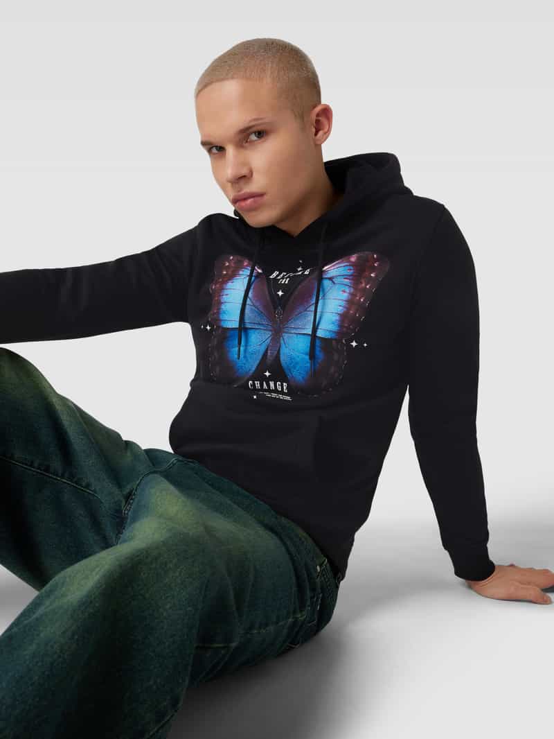 mister tee Hoodie met motiefprint model 'Become the Change'