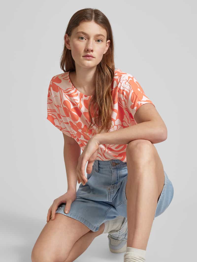 QS Blouseshirt met all-over print model 'Big FLW'