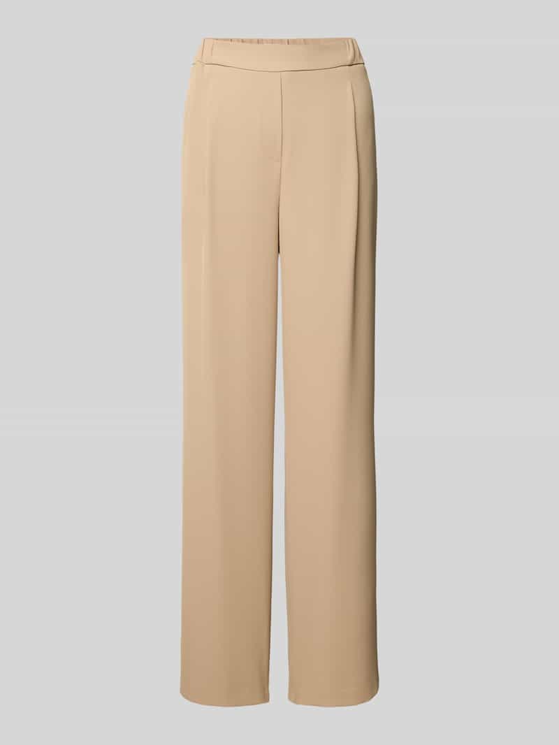 Jake*s Collection Straight leg stoffen broek met bandplooien