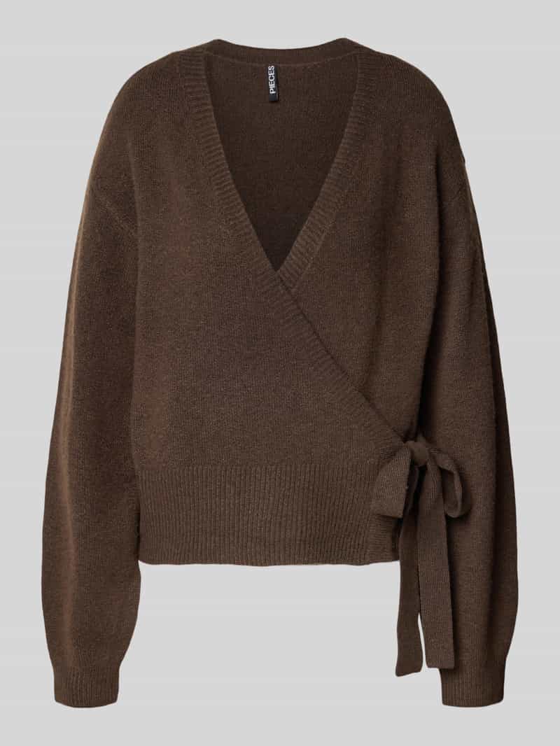 Pieces Regular fit gebreid jack met wol model 'MALOU'