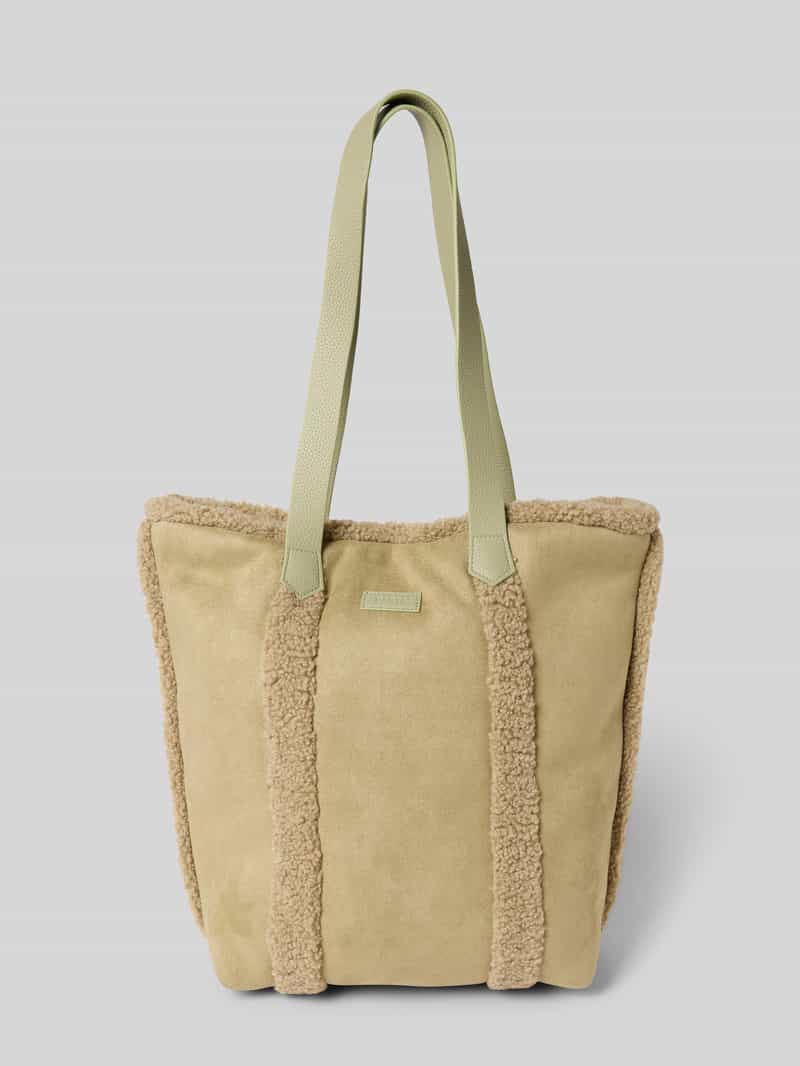 Tote bag met labeldetail, model 'Aedey'