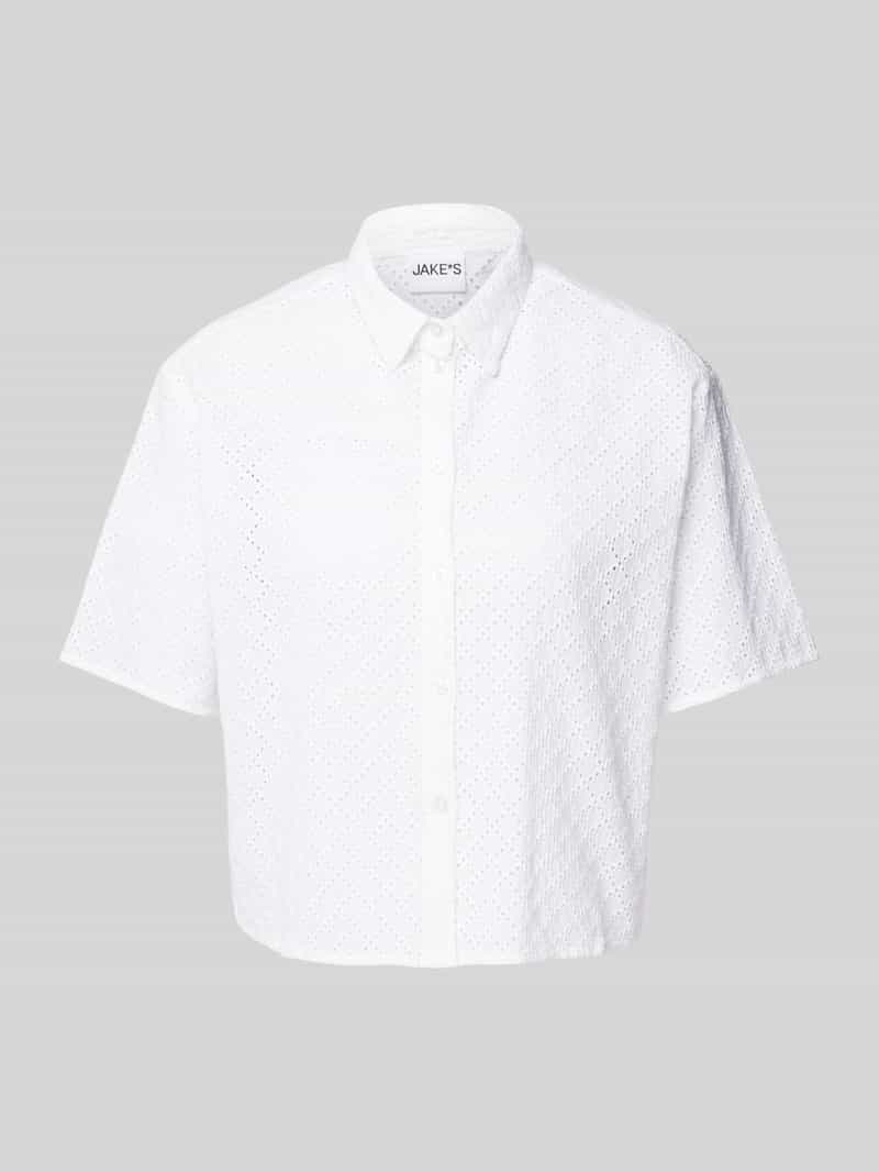 Jake*s Casual Overhemdblouse met korte mouwen