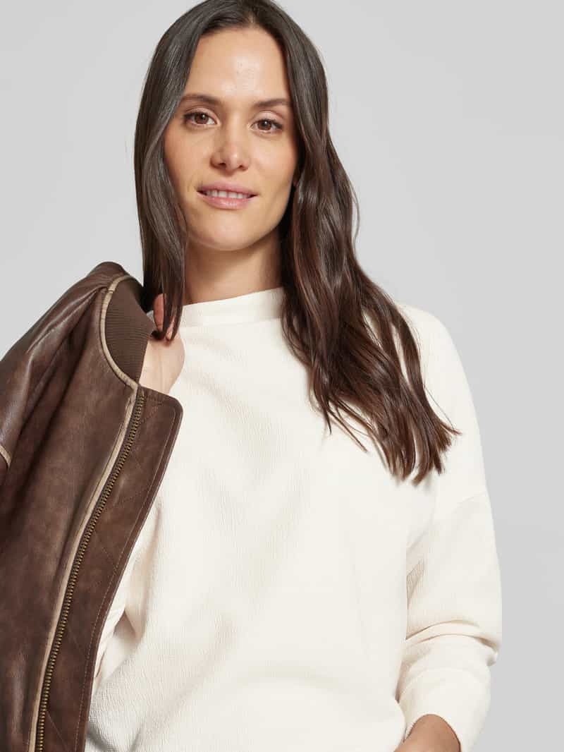 Street One Sweatshirt met viscose en 3 4-mouwen