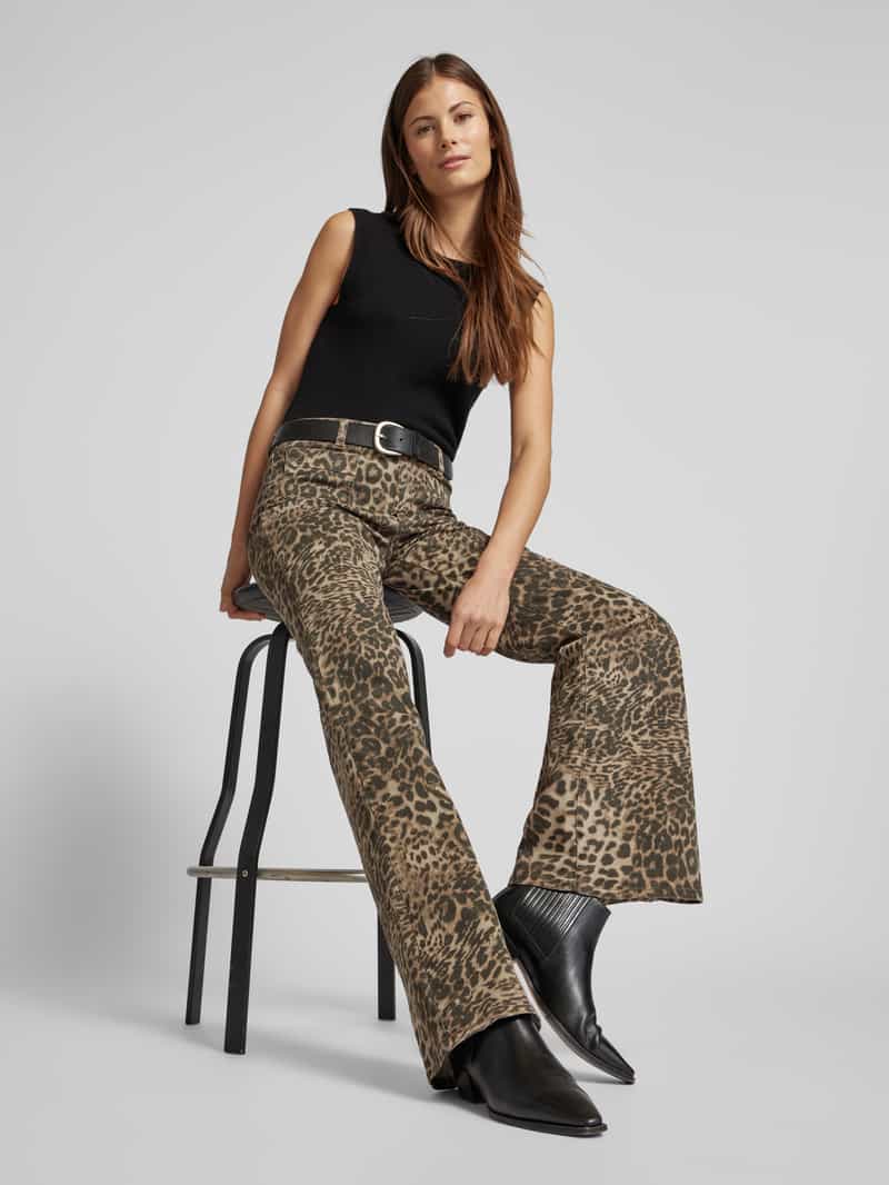Gang Flared stoffen broek met steekzakken model 'Jessi'