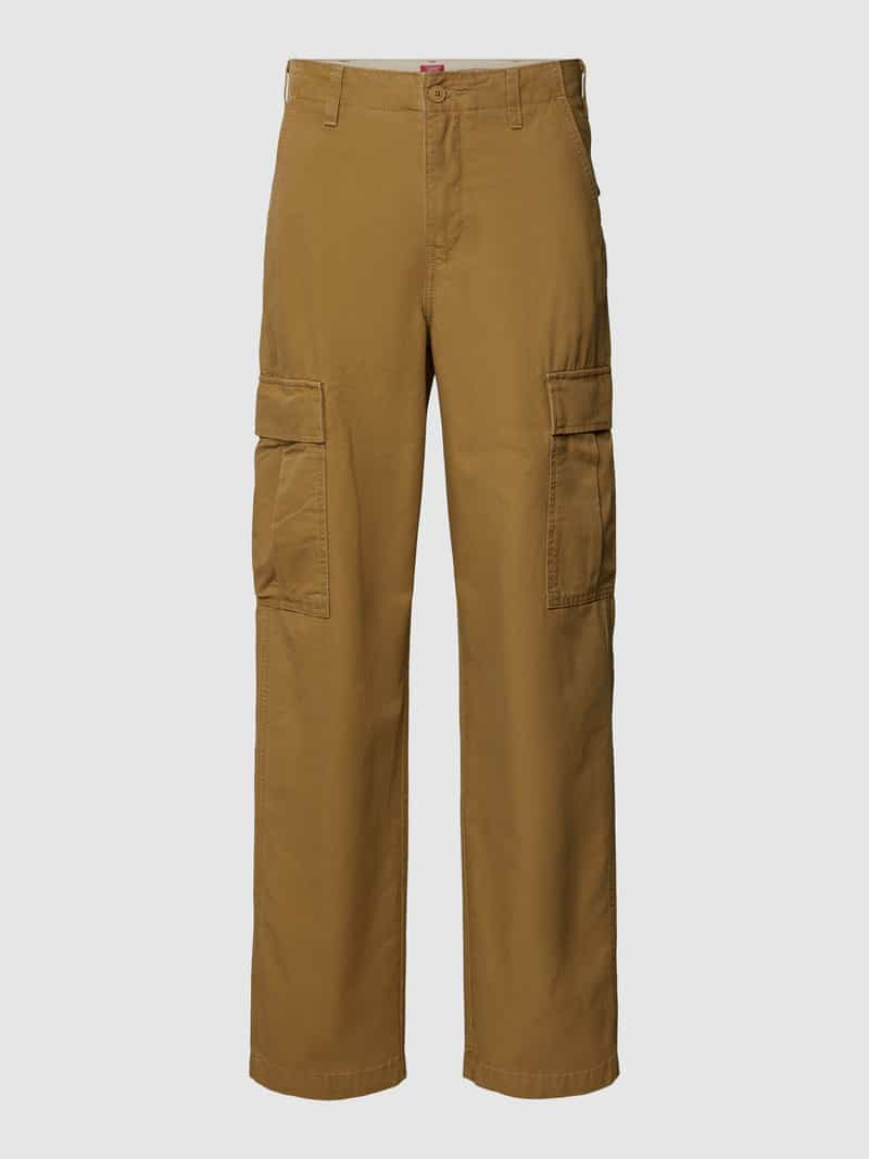 Levi's Straight fit cargobroek in effen design