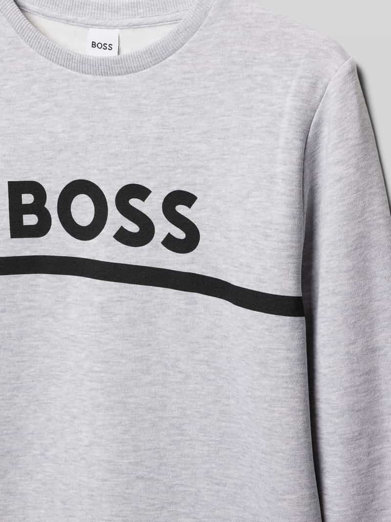 Boss Sweatshirt met labelprint
