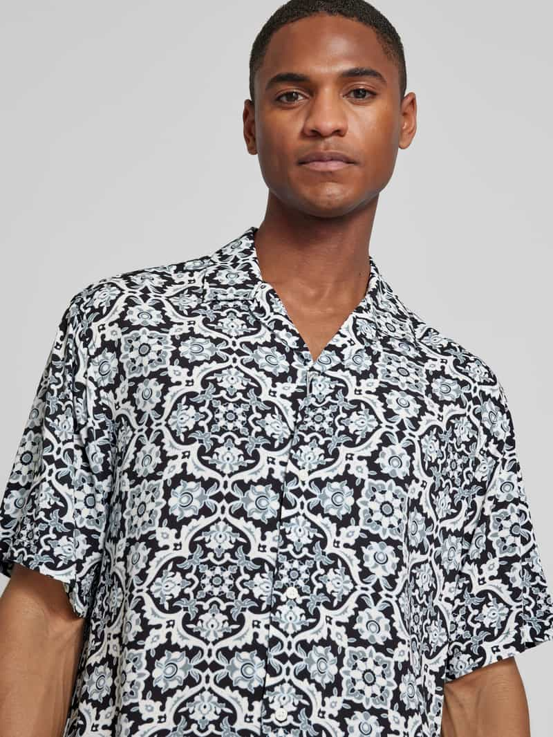 Selected Homme Regular fit vrijetijdsoverhemd met all-over motief