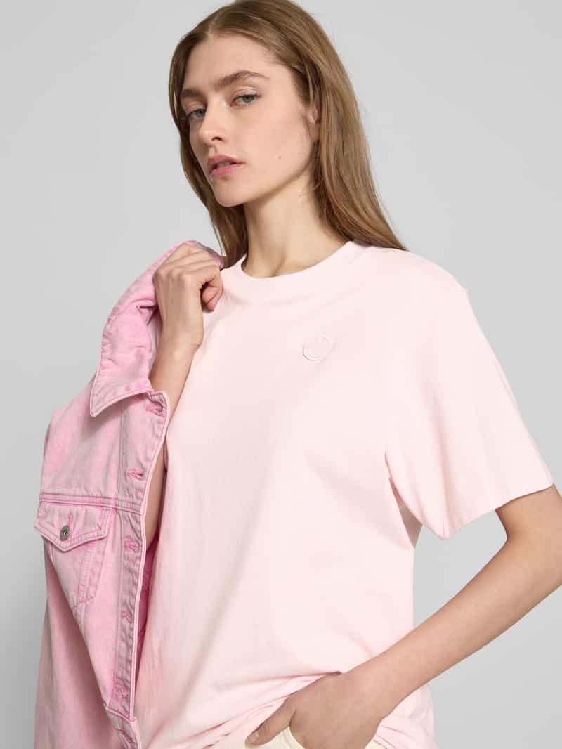 Hugo Blue T-shirt met opstaande kraag