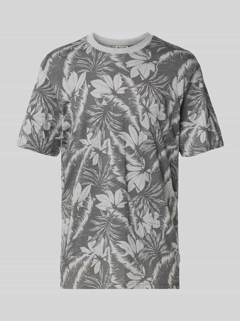 Only & Sons T-shirt met geribde ronde hals model 'PERRY'