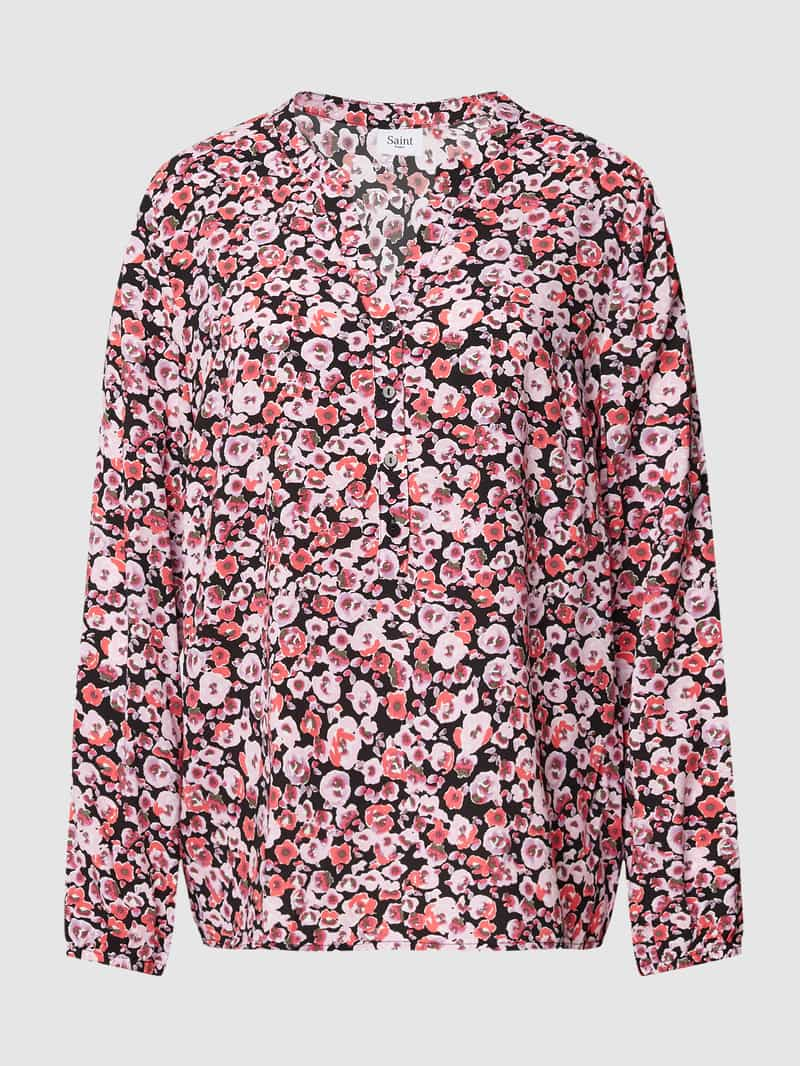 SAINT TROPEZ Blouse met all-over motief, model 'Eda'