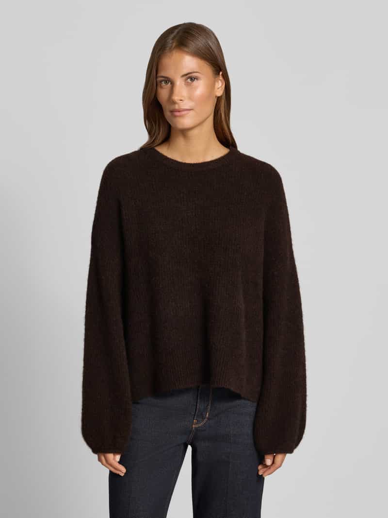 Gestuz pullover in relaxed fit van mix van wol en alpaca model 'Alpha'