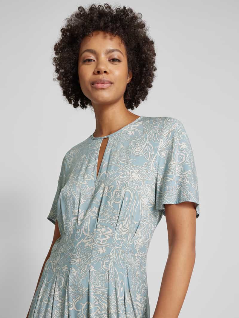 Jake*s Collection Midi-jurk met druppelvormige hals