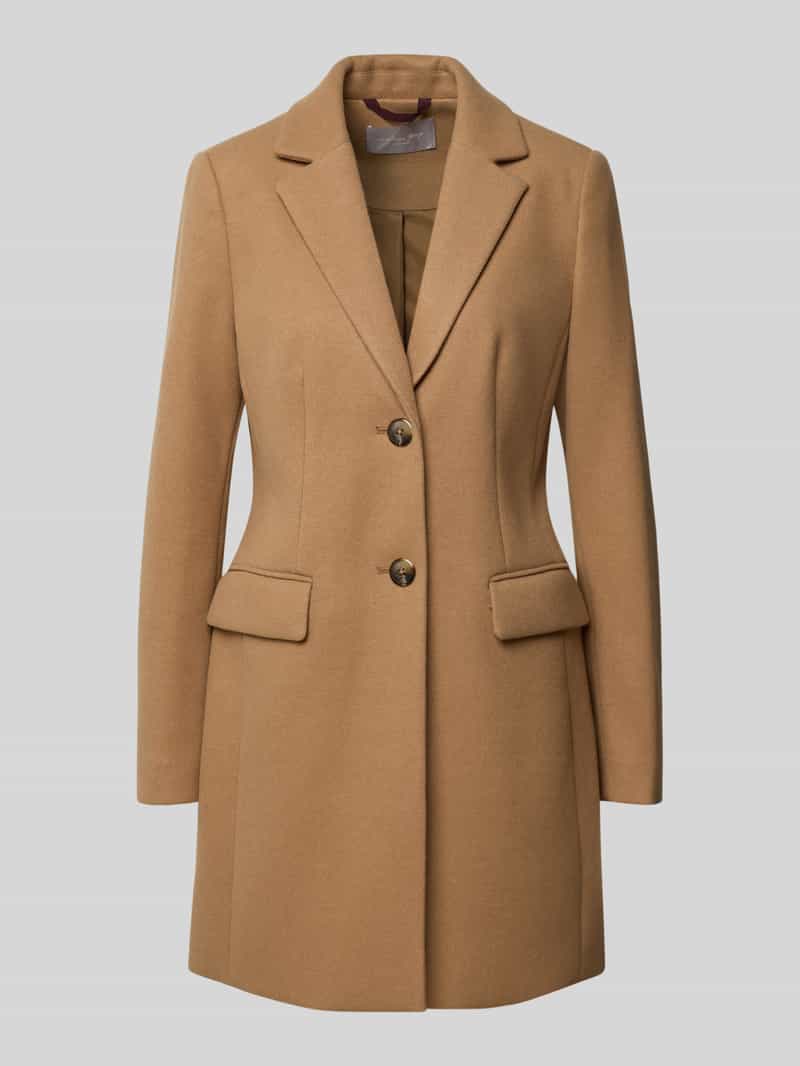 Christian Berg Woman Selection regular fit mantel met 2-knoopsluiting