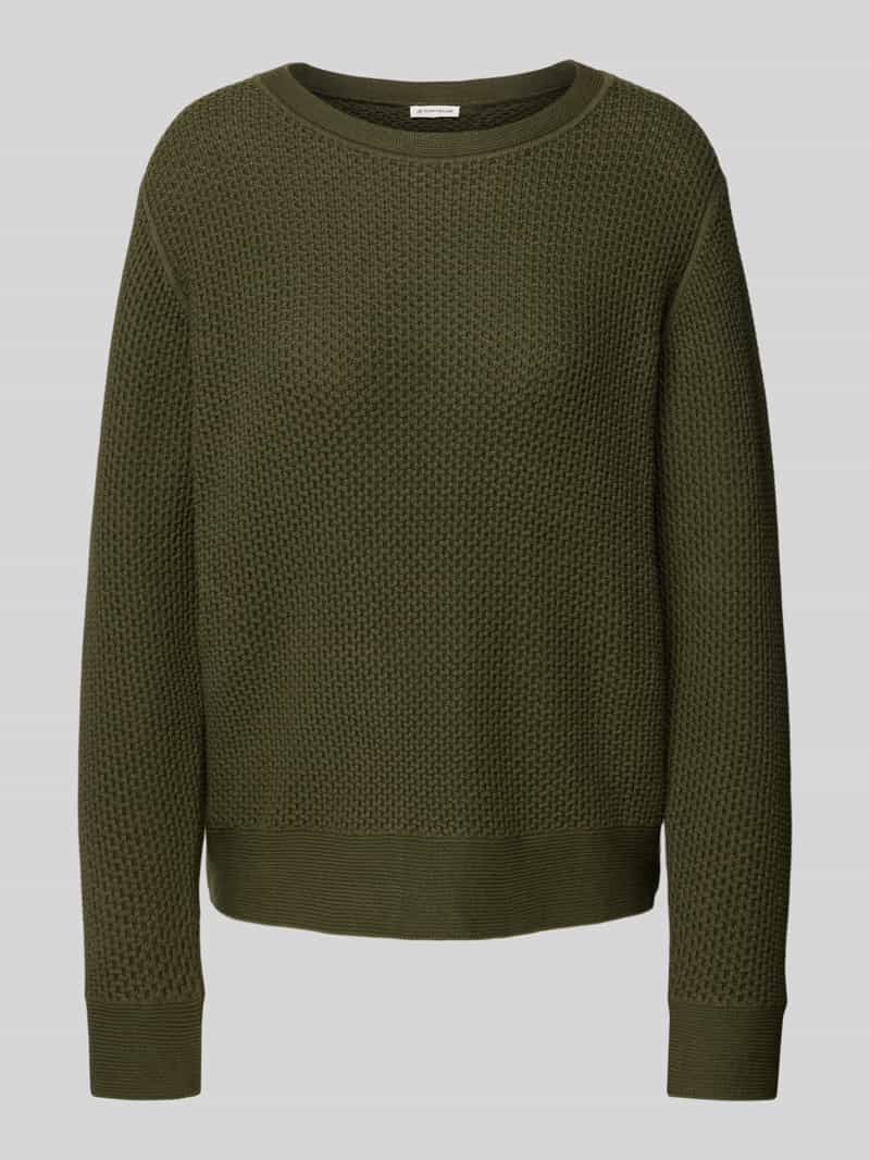 Tom Tailor Regular fit gebreide pullover van zuiver katoen