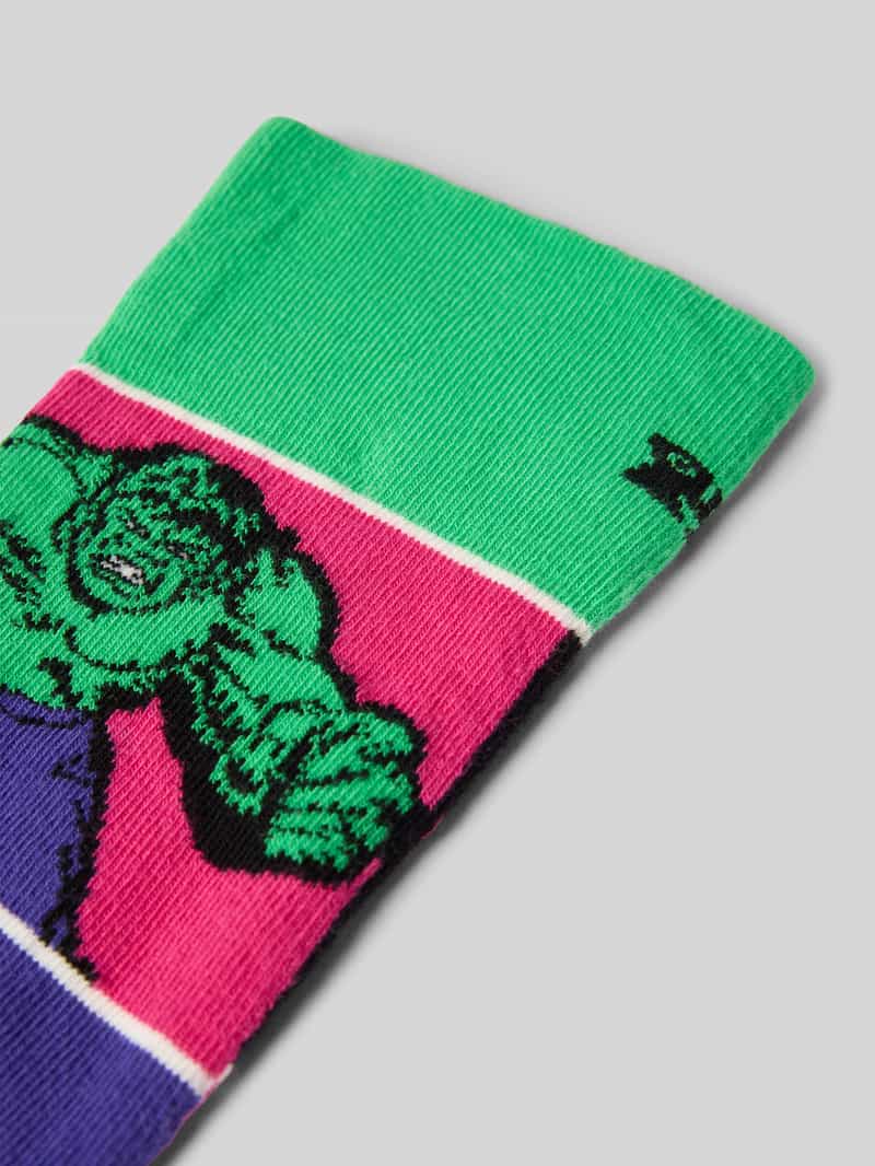 Happy Socks Sokken met Marvel™-print model 'The Hulk'