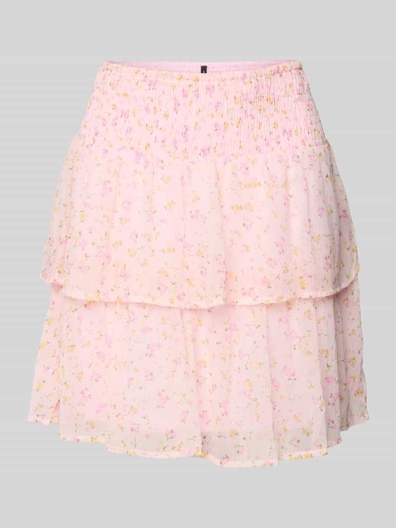 Vero Moda Uitlopende minirok met all-over motief model 'SMILLA'