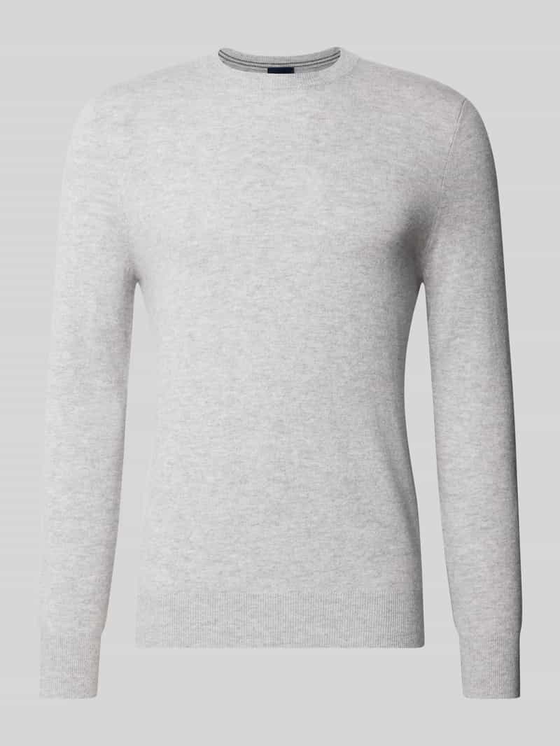 Christian Berg Men Regular fit gebreide pullover van mix van wol en kasjmier