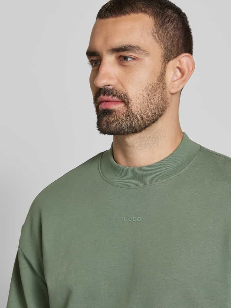 HUGO Sweatshirt met labeldetail model 'Dapocrew'