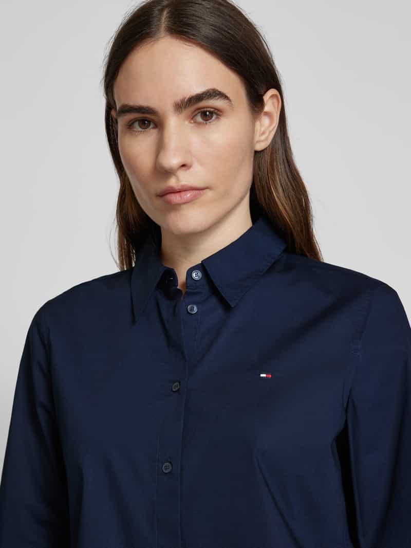 Tommy Hilfiger Regular fit overhemdblouse met logostitching
