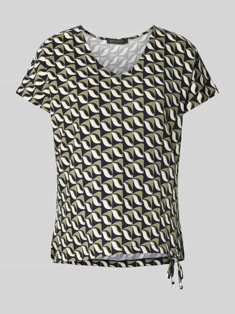 Betty Barclay T-shirt in all-over look met V-hals