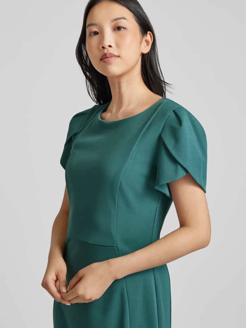 Vera Mont Knielange cocktailjurk met ronde hals