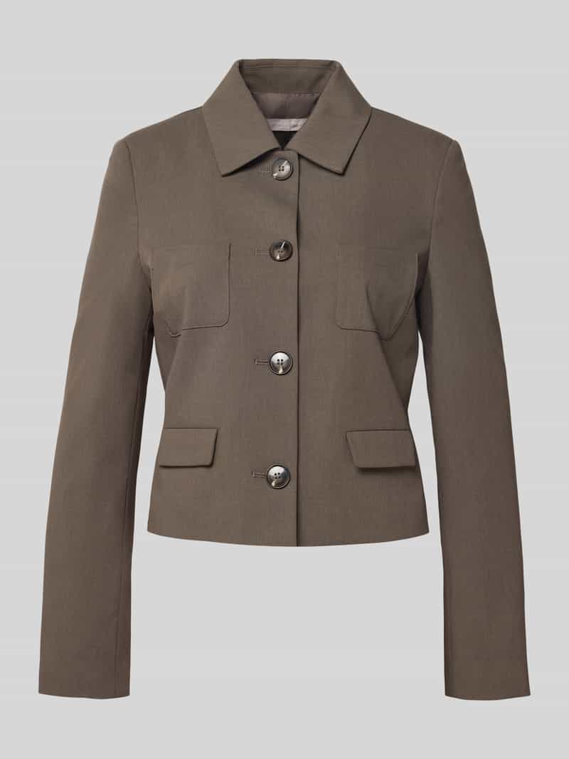 Christian Berg Woman Selection Regular fit blazer met viscose en platte kraag