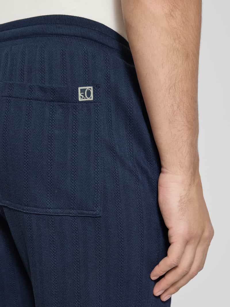 s.Oliver RED LABEL Relaxed fit bermuda van puur katoen