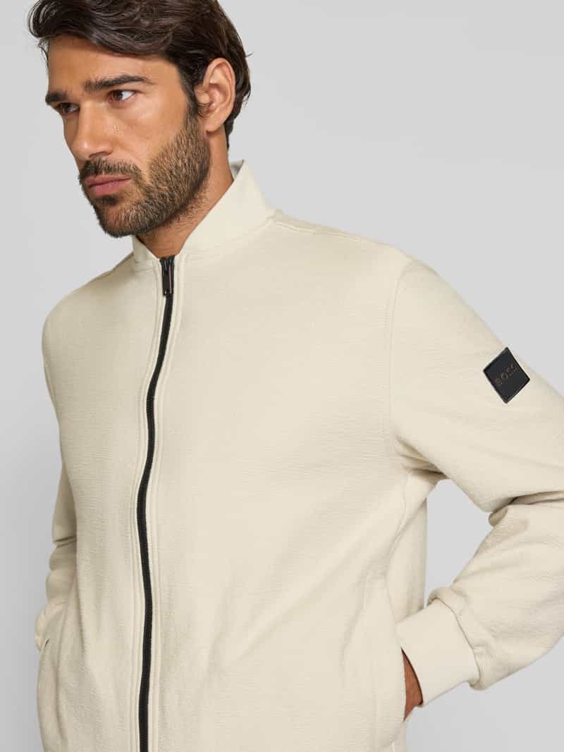 Boss Orange Regular fit sweatjack van puur katoen model 'LISIMBA'