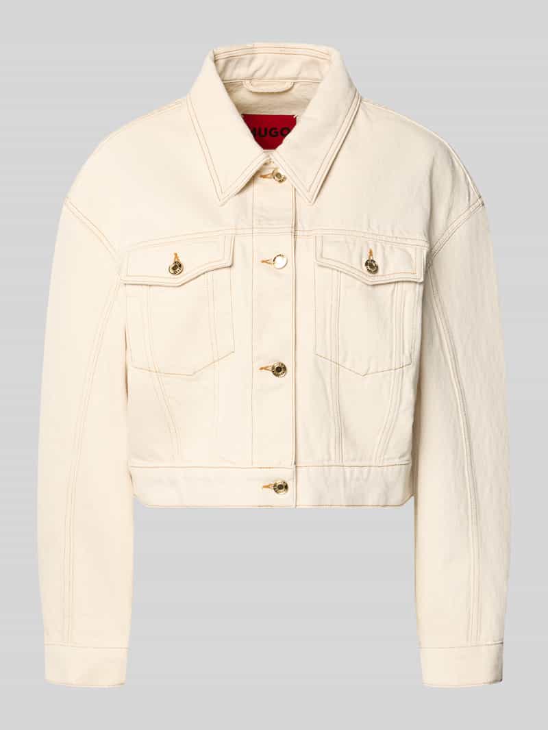 regular fit jeansjack van puur katoen model 'GISOLIA'