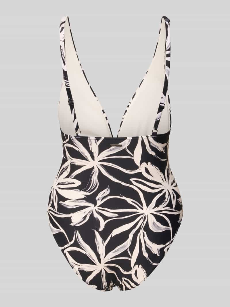 Marc O'Polo Badpak met bloemenmotief zwart, foto 3