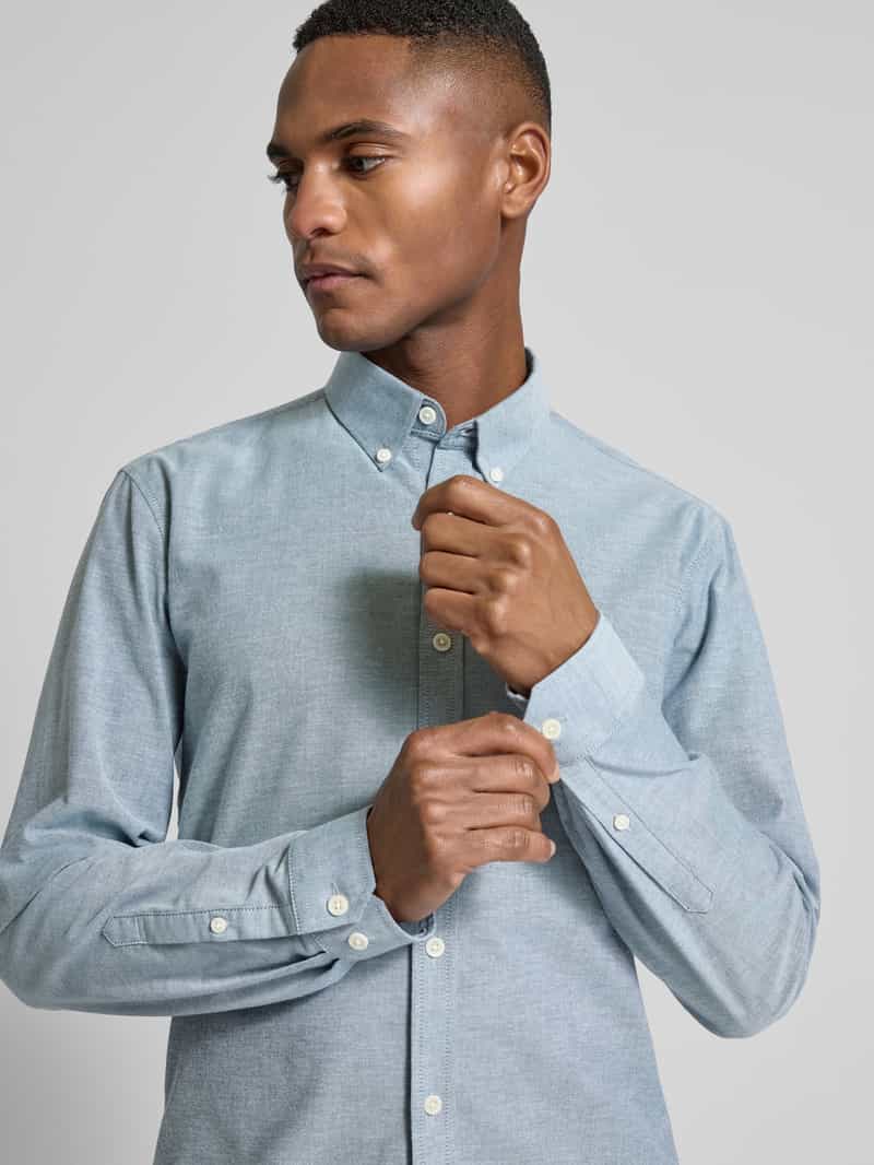 lindbergh Slim fit vrijetijdsoverhemd met knoopsluiting model 'Oxford'