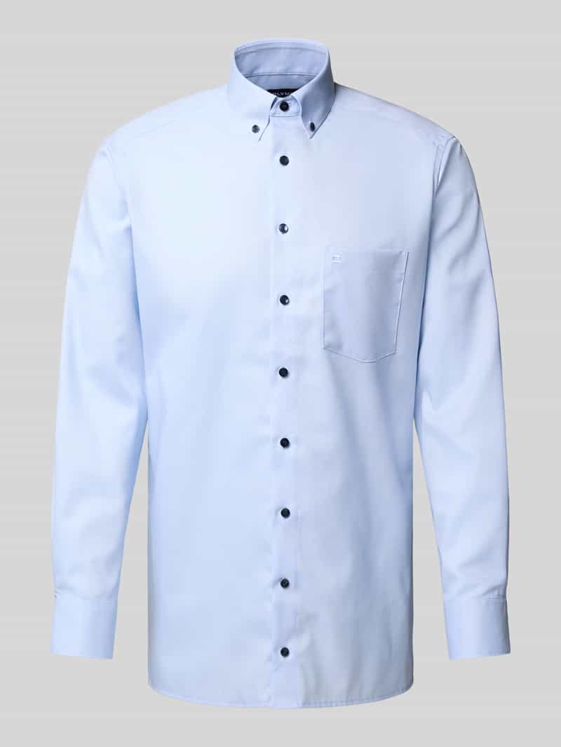 Olymp Modern fit zakelijk overhemd met button-downkraag