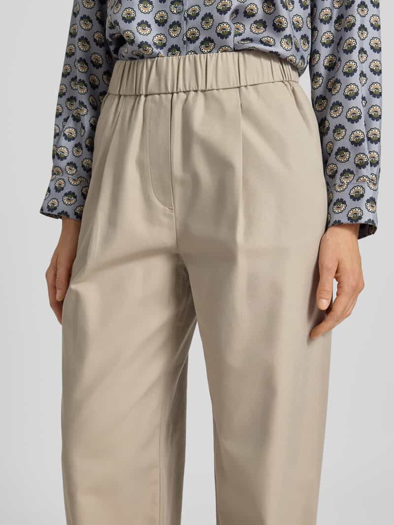 Jake*s Collection Straight leg stoffen broek met elastische band