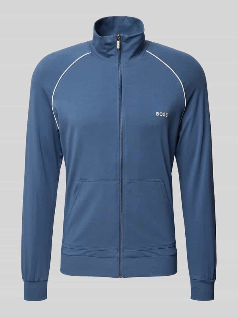 Boss Sweatjack met labelstitching