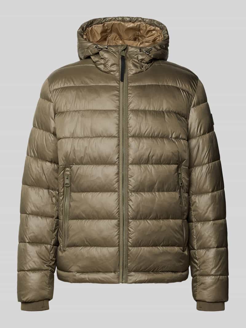 Strellson Regular fit gewatteerd jack met storm cuffs model 'BAVENO'