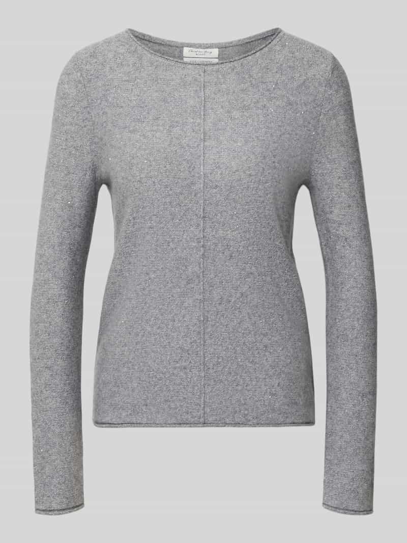 Regular fit shirt met lange mouwen van kasjmiermix