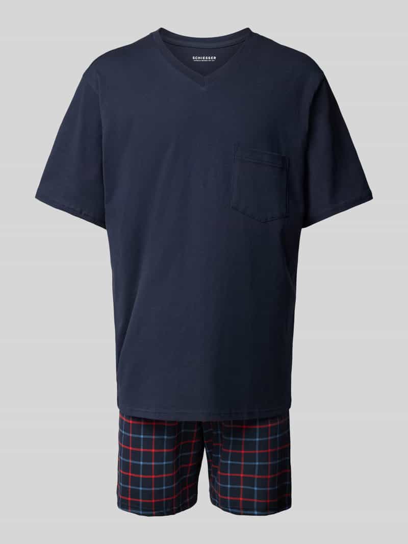 Schiesser Pyjama met borstzak