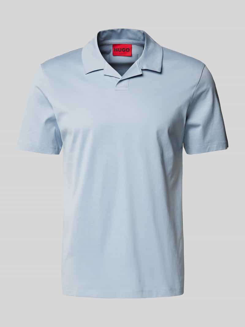 HUGO Poloshirt met V-hals model 'Dimerspolo'